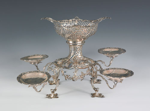 Appraisal: Georgian silver epergne ca - bearing the touch of Butty