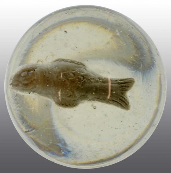 Appraisal: Sulphide Fish Marble Description This is a fine example Figure