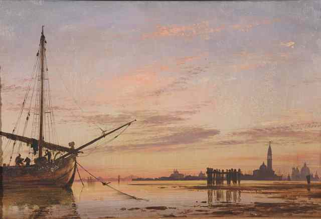 Appraisal: Edward William Cooke - Il Lagunetto Venezia signed and inscribed