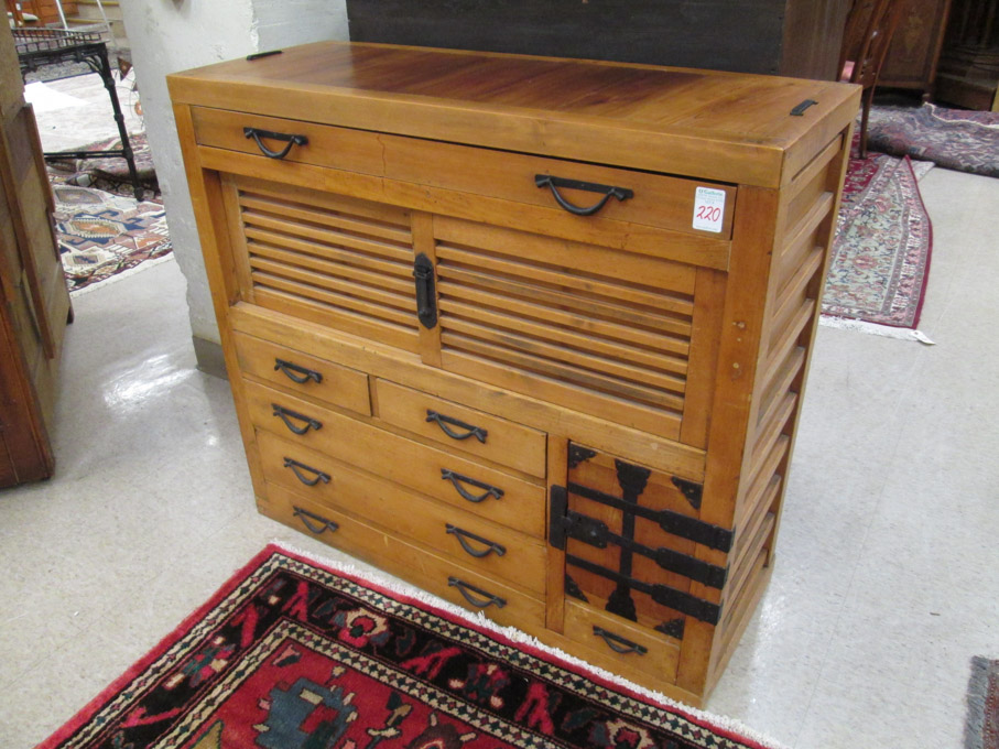 Appraisal: MIZUYA KITCHEN CHEST Japanese th century having a pair of