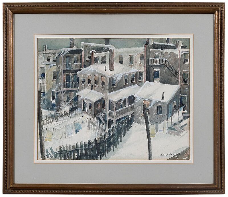 Appraisal: John R Grabach American - Winter Snow signed lower right