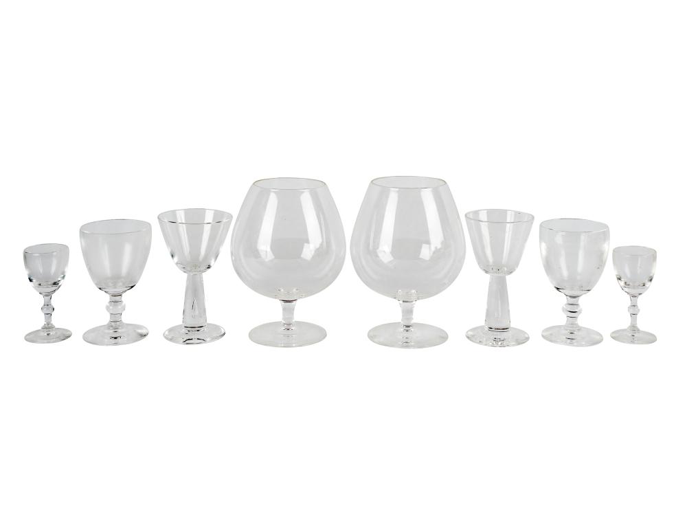 Appraisal: STEUBEN GLASS DRINKS SERVICEeach signed comprising six wine glasses inches