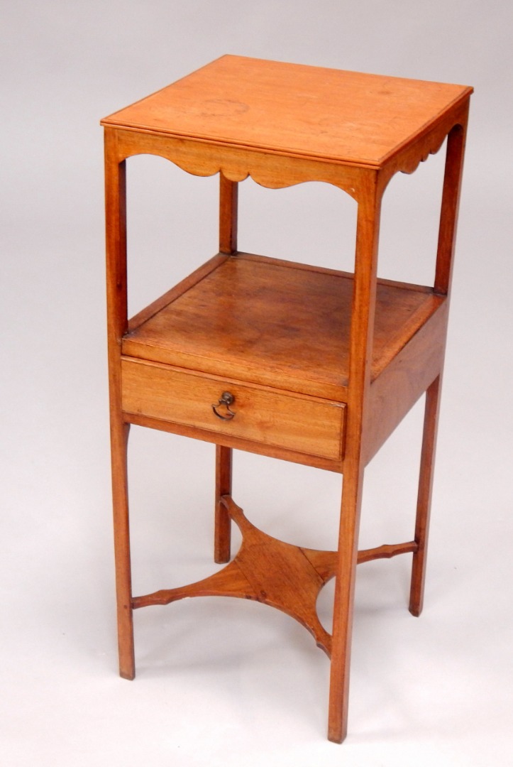 Appraisal: A George III style mahogany washstand converted to a night