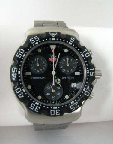 Appraisal: Classic Tag Heuer Formula stainless steel quartz chronograph with moveable