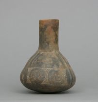 Appraisal: Native American Mississippian Period Pottery Bottle circa A D Incised