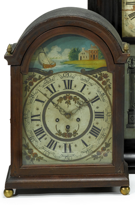 Appraisal: Mahogany shelf clock th century