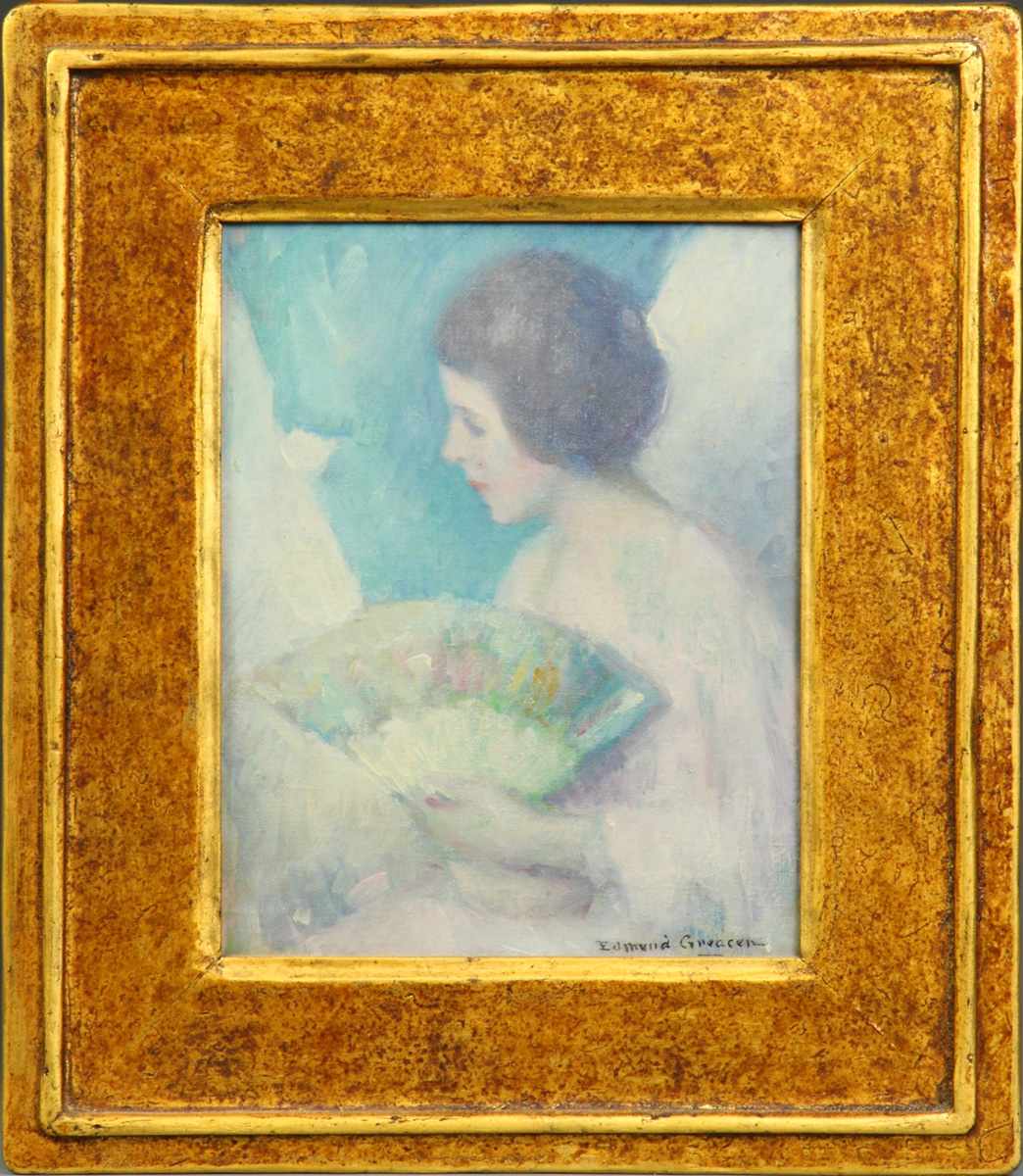 Appraisal: Edmund William Greacen - ''The Fan'' Sgn titled on reverse