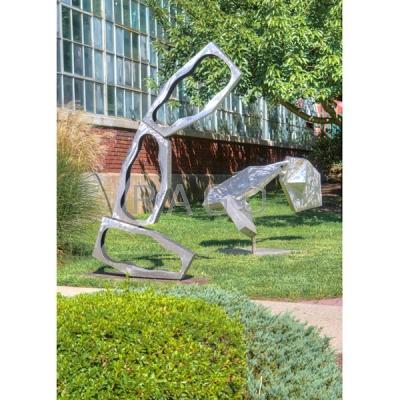 Appraisal: DAVID C SAVAGE Stainless steel sculpture Condition Report