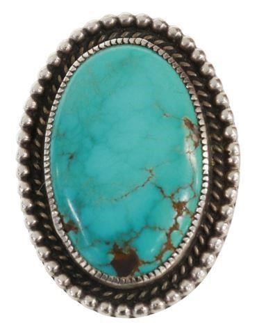 Appraisal: Native American sterling silver ring Calvin Martinez Navajo Dine b