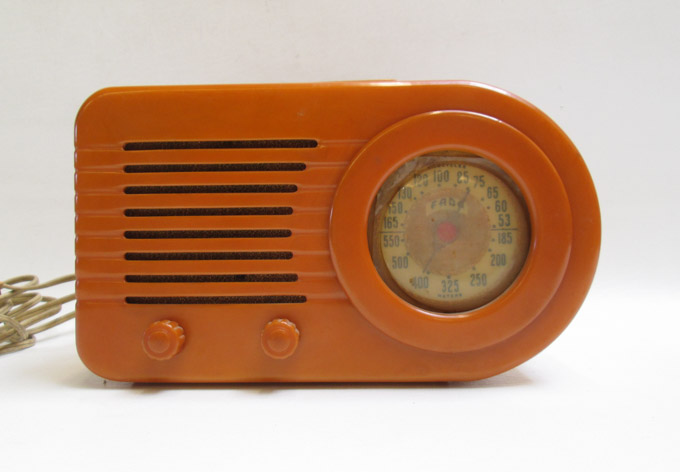 Appraisal: FADA MODEL BULLET TABLE TOP RADIO tube type AM receiver