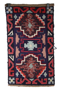 Appraisal: HOOKED RUG - x - Geometric Design Navajo Derived Hooked