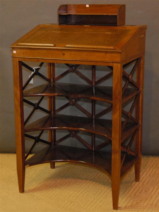 Appraisal: ENGLISH-STYLE MAHOGANY SLANT FRONT CLERKS DESK