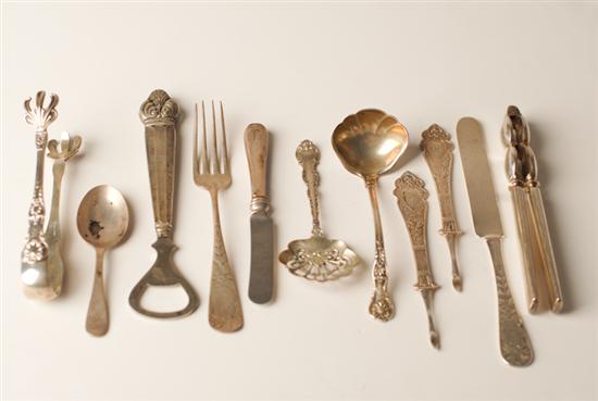 Appraisal: A Lot of Silver Flatware mostly sterling to include bottle