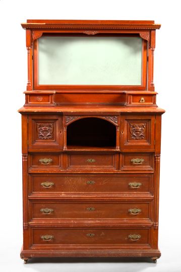 Appraisal: American Late Victorian Mahogany Dressing Bureau fourth quarter th century