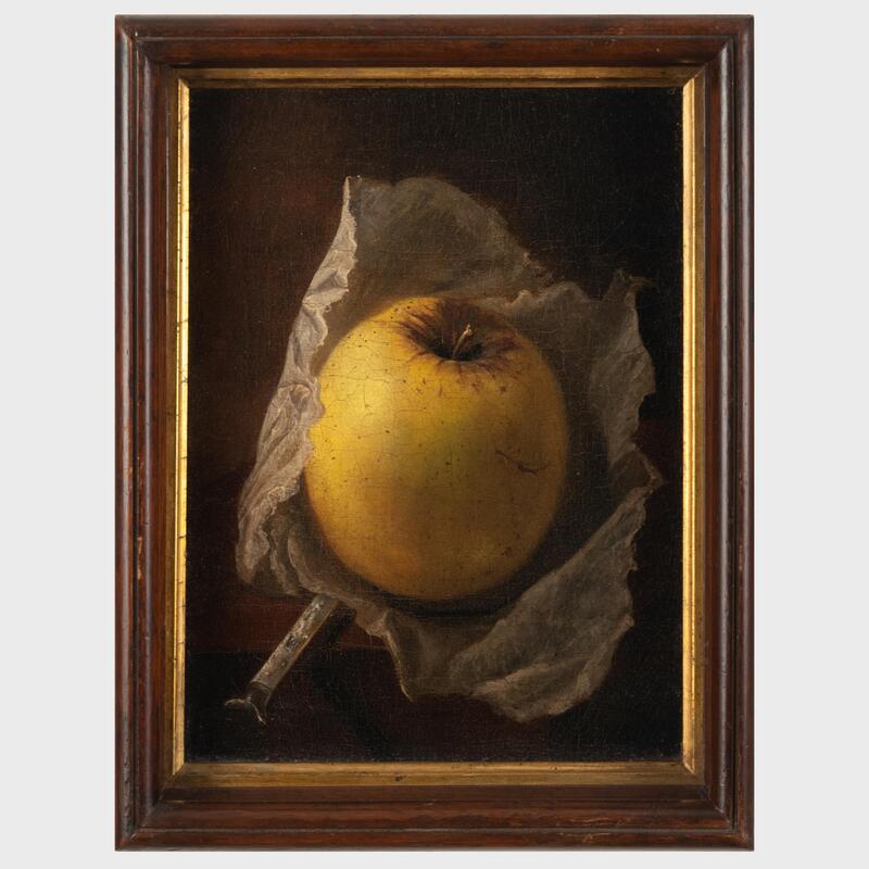 Appraisal: C A W Hoppe - Still Life with Apple and