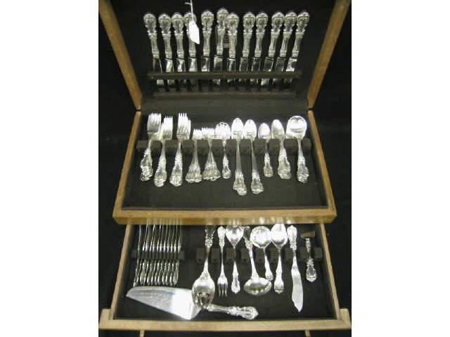 Appraisal: pc Burgundy Sterling Silver flatware service for by Reed Barton