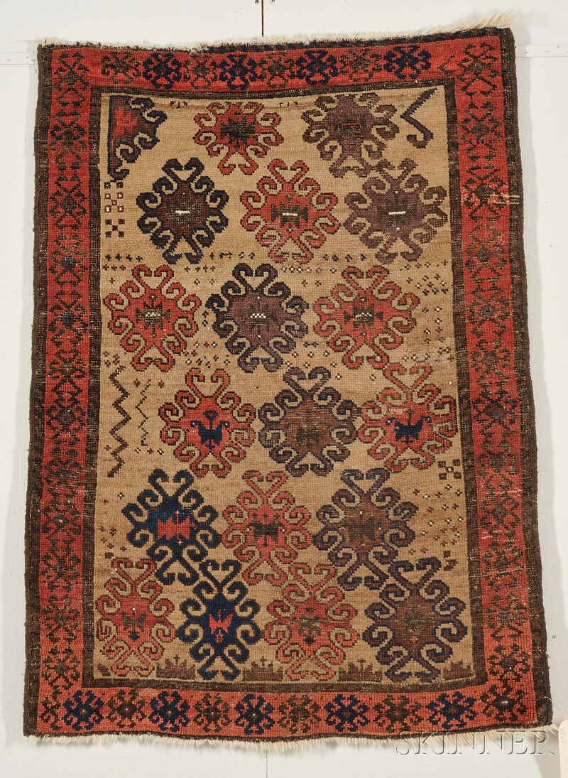 Appraisal: Baluch Rug Northeast Persia third quarter th century even wear