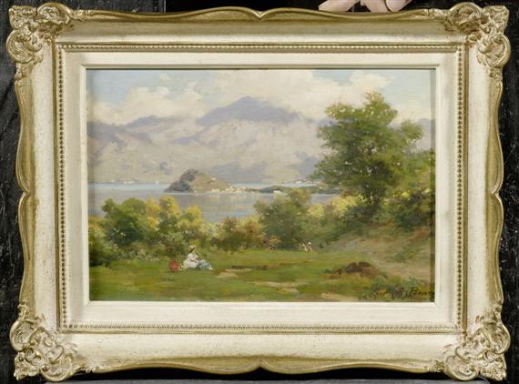 Appraisal: NORTHERN ITALY th c Seascape in Bellaggio area Oil on