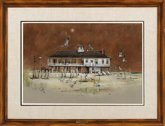 Appraisal: Edward M Buck Schiwetz American Texas - Coast Guard Station