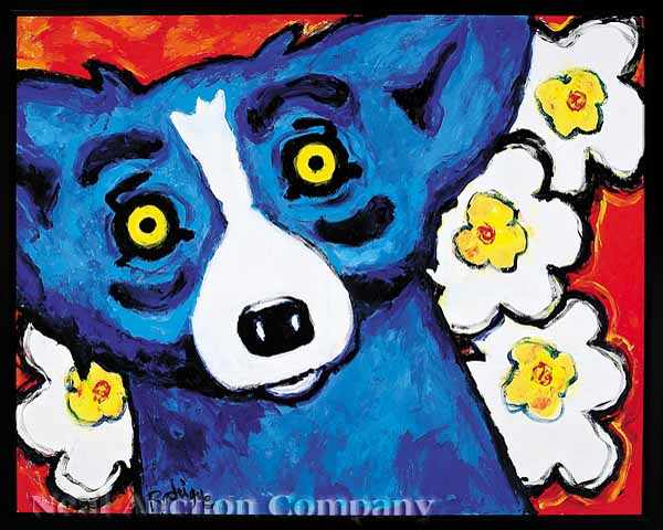 Appraisal: George Rodrigue American Louisiana b Roses for me Tonight oil