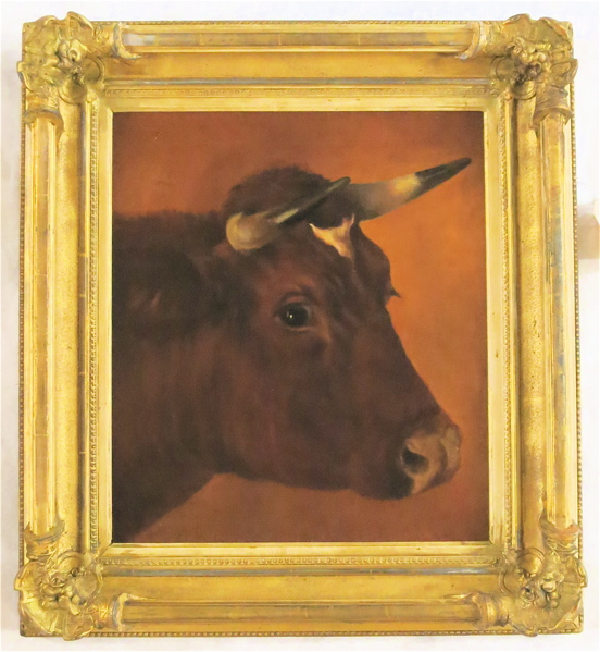 Appraisal: AYRSHIRE BOVINE OIL ON CANVAS late th early th century