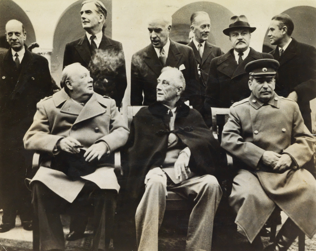 Appraisal: YALTA Churchill note smoke from his cigar FDR and Stalin