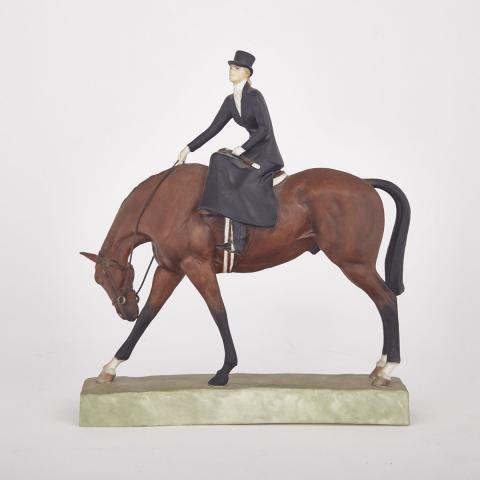 Appraisal: Royal Worcester Equestrian Figure At the Meet Doris Lindner c