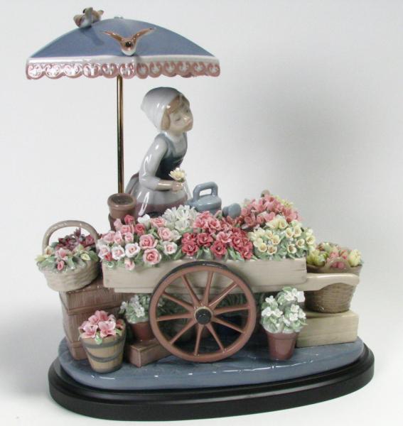 Appraisal: Lladro Figural Grouping ''Flowers of the Season'' includes original shipping