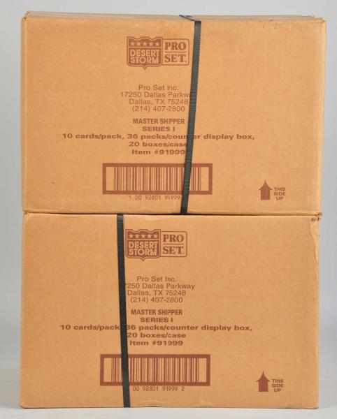 Appraisal: Lot of Pro Set Desert Storm Wax Cases Description Unopened