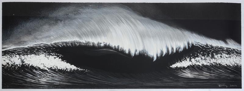 Appraisal: ROBERT LONGO b WAVE FOR LINCOLN CENTER FESTIVAL Screenprint in