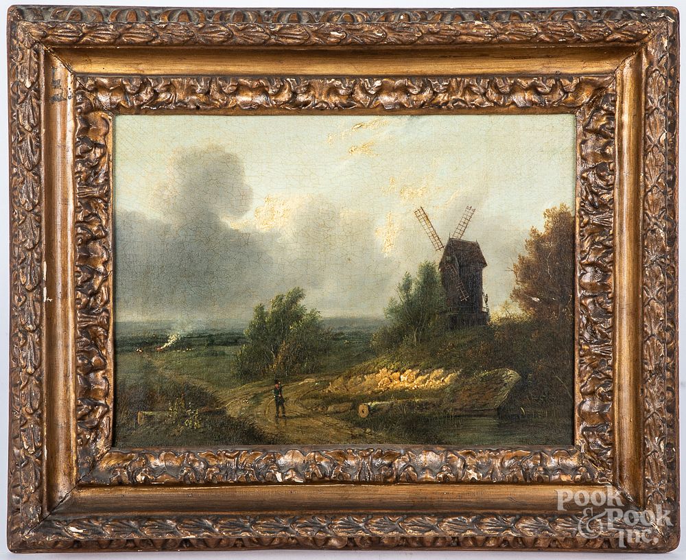 Appraisal: Attributed to Patrick Nasmyth oil landscape Attributed to Patrick Nasmyth