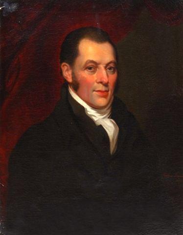 Appraisal: MATHER BROWN - American School portrait of a gentleman with