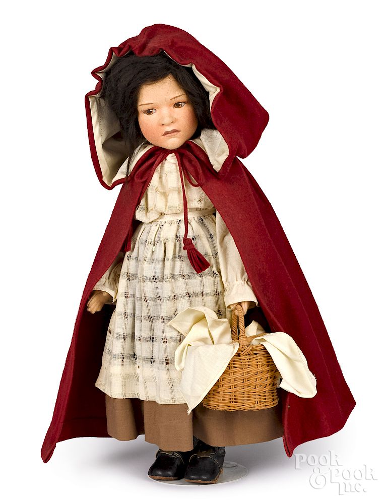 Appraisal: John Wright Little Red Riding Hood felt doll John Wright