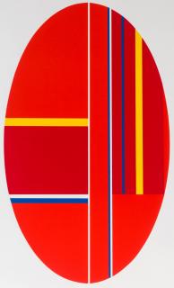 Appraisal: ILYA BOLOTOWSKY - PENCIL SIGNED SERIGRAPH A five-color ellipse signed