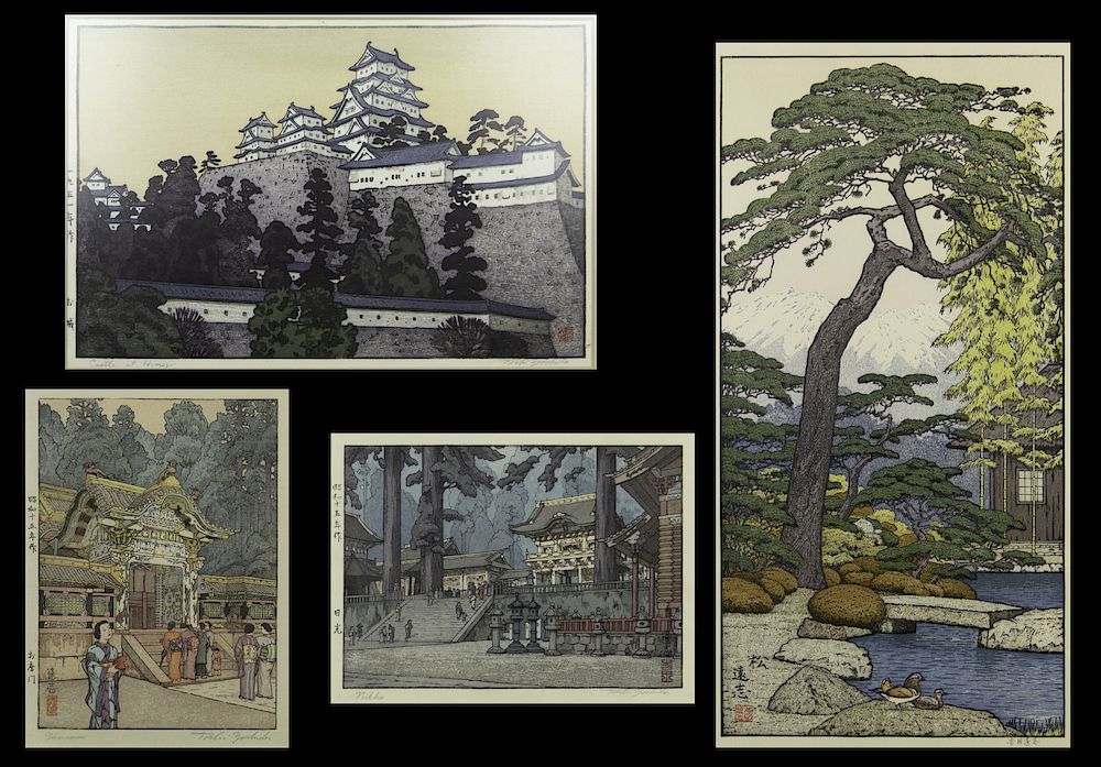 Appraisal: YOSHIDA Toshi Japanese - Pine Tree of the Friendly Garden