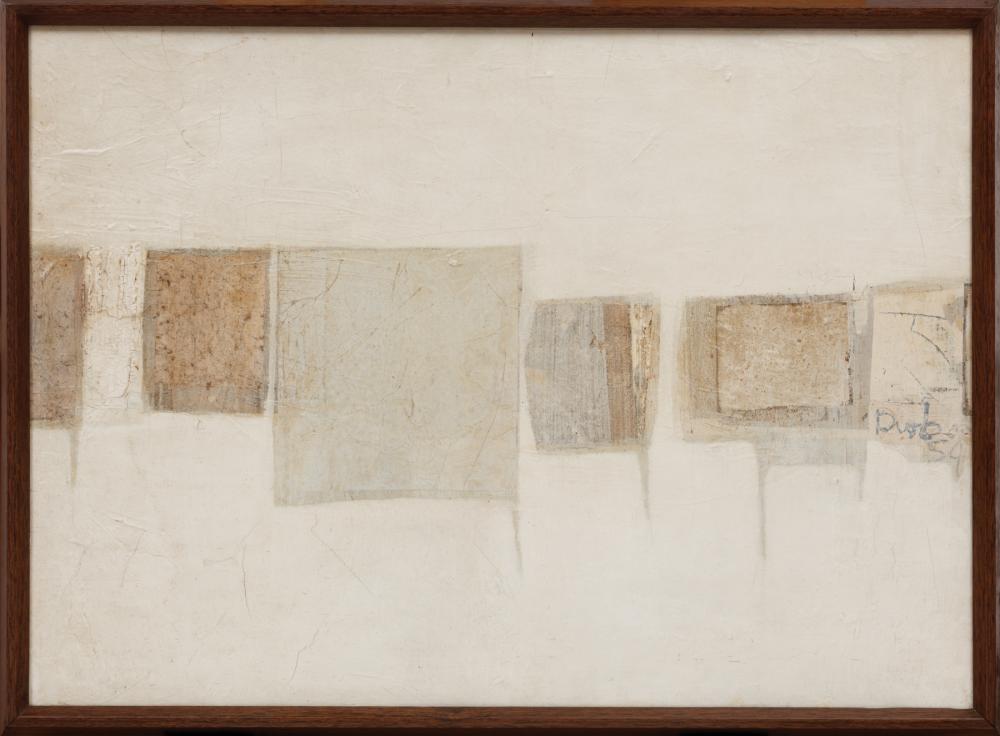 Appraisal: George Bauer Dunbar American New Orleans b Abstract Composition in