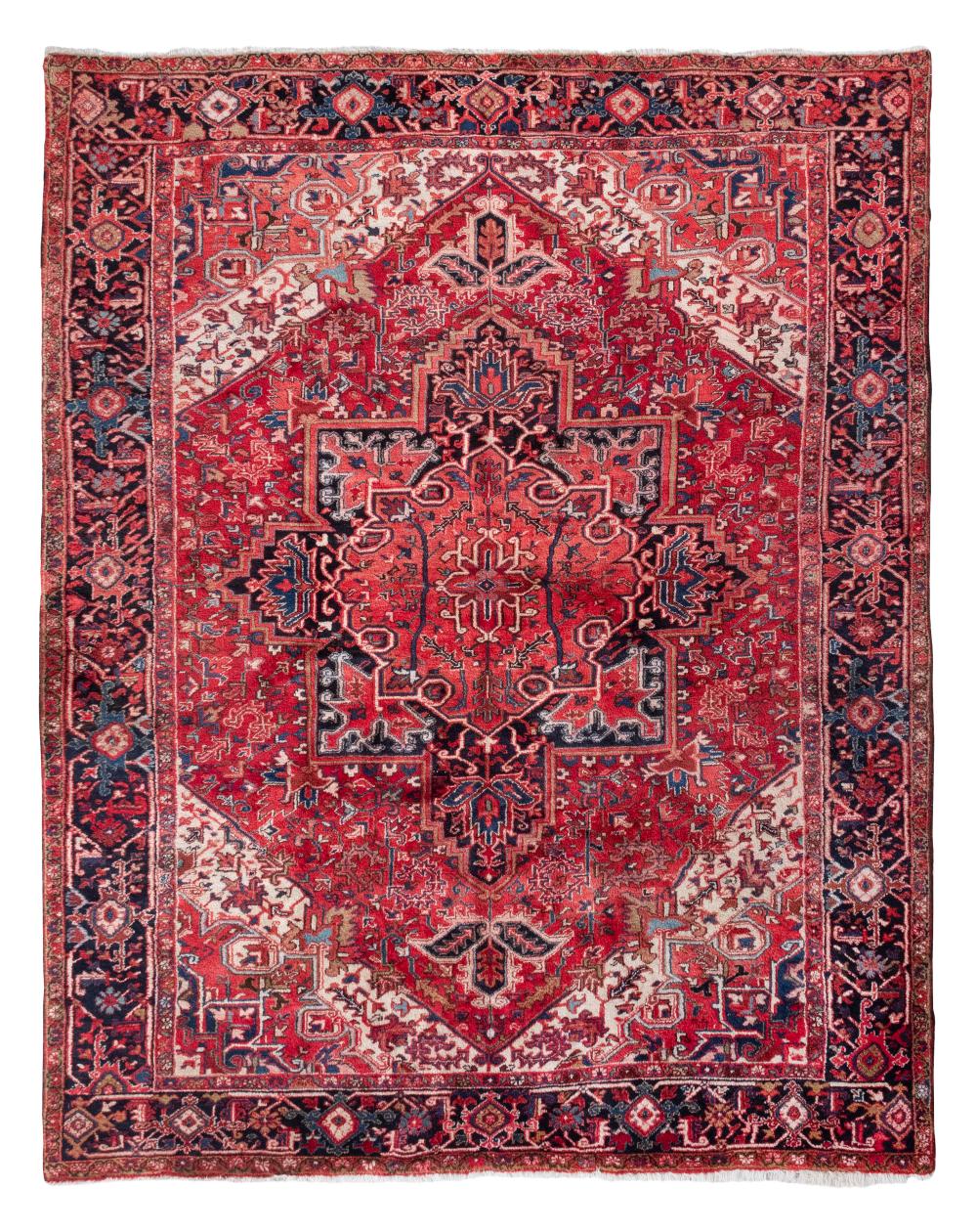 Appraisal: HERIZ RUG X SECOND HALF OF THE TH CENTURYHERIZ RUG