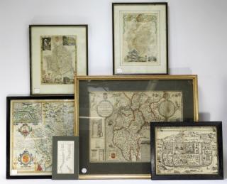 Appraisal: Antique European Maps Ex Christie's East EUROPE TH CENTURY OR