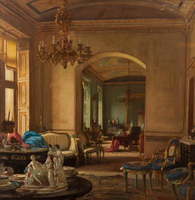 Appraisal: Frederick William Elwell RA - Interior View of a Drawing