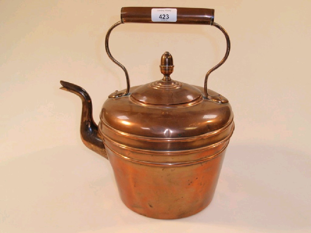 Appraisal: A thC copper kettle cm high