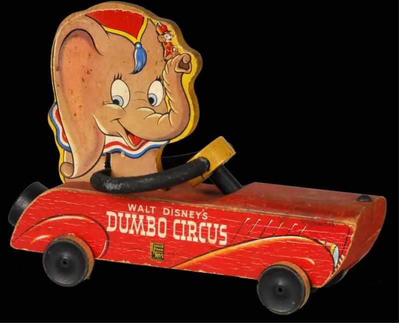 Appraisal: Fisher Price No Disney Dumbo Circus Toy Description American Circa