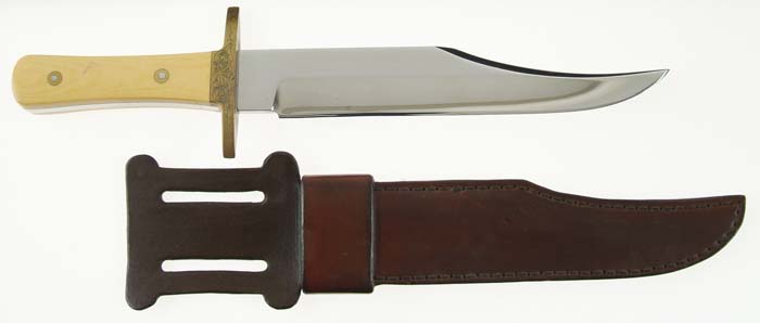 Appraisal: FINE KOVAL BOWIE KNIFE Beautiful Bowie with - clip point