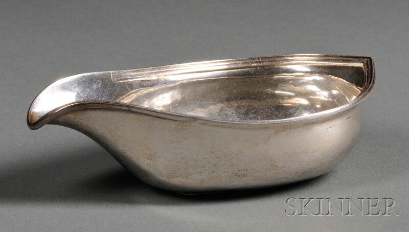 Appraisal: Gebelein Sterling Pap Boat Boston second quarter th century of