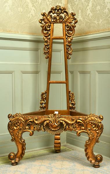 Appraisal: ITALIAN BAROQUE STYLE GILT MIRROR STAND