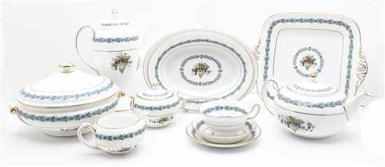 Appraisal: A Wedgwood Porcelain Partial Dinner Service in the Appledore pattern