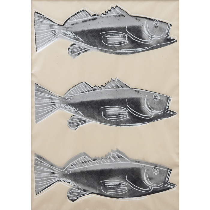 Appraisal: Andy Warhol American - ''Fish '' screenprint '' x ''