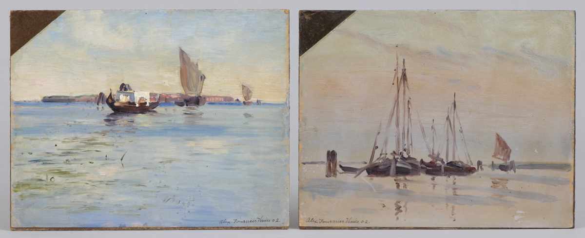 Appraisal: Alexis Jean Fournier American - Venice Studies ''Lagoons of Venice''