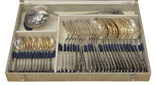 Appraisal: lot of French silver plate flatware Saglier Freres including forks