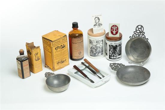 Appraisal: GROUP OF MEDICAL ITEMS American and European late th- th