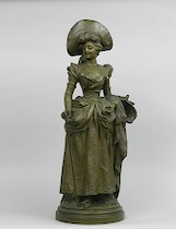 Appraisal: After George van der Straeten Belgian - A spelter cast